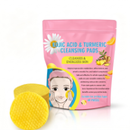 VELUSKIN Turmeric Glow Pads — Kojic Acid & Vitamin C Cleansing Set