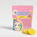 VELUSKIN Turmeric Glow Pads — Kojic Acid & Vitamin C Cleansing Set